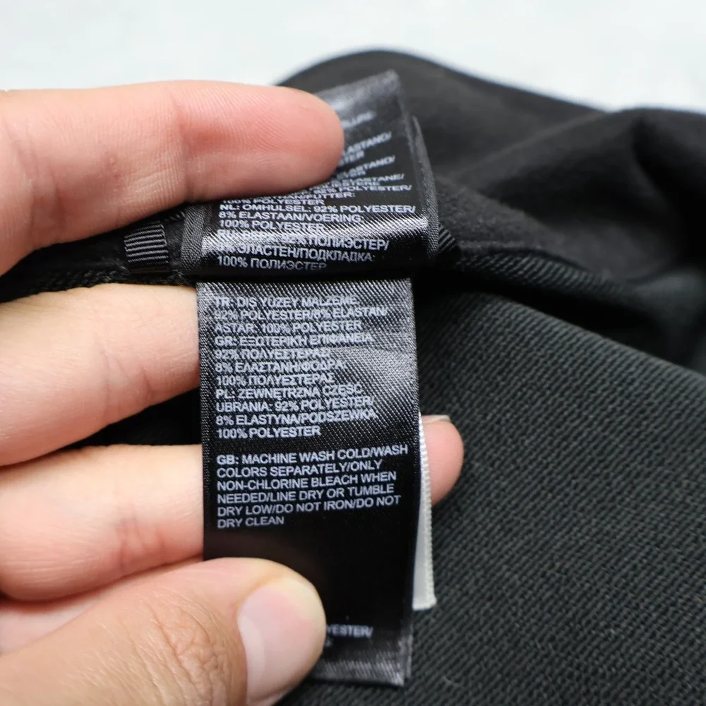 North Face Jacket Men Medium Black Apex Softshell Rain Wind Full Zip Hiking READ